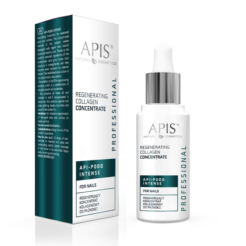 APIS API-PODO INTENSE Regenerujący koncentrat kolagenowy do paznokci / 30ml